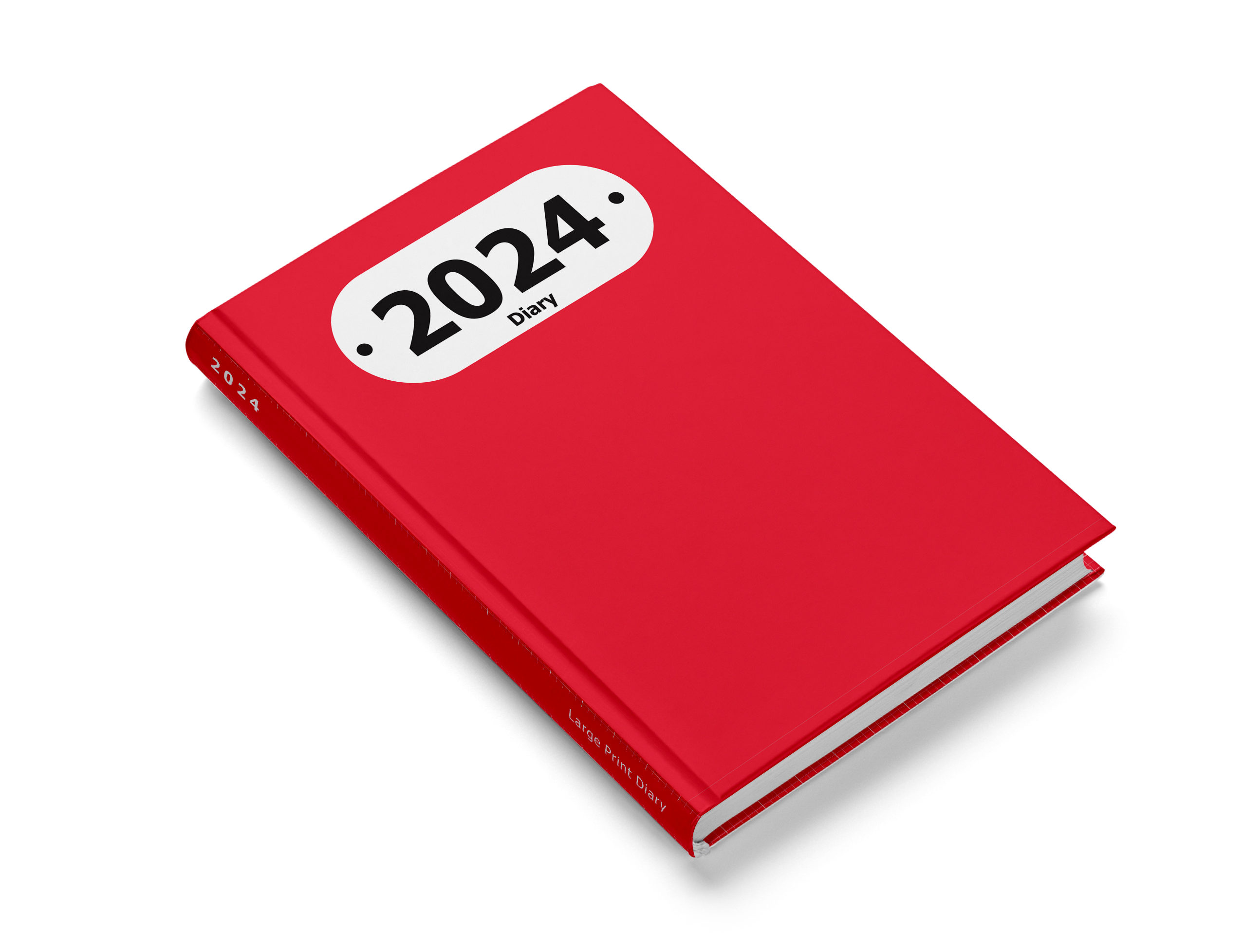 Image of 2023 Diary Paperback with Floral Red Cover