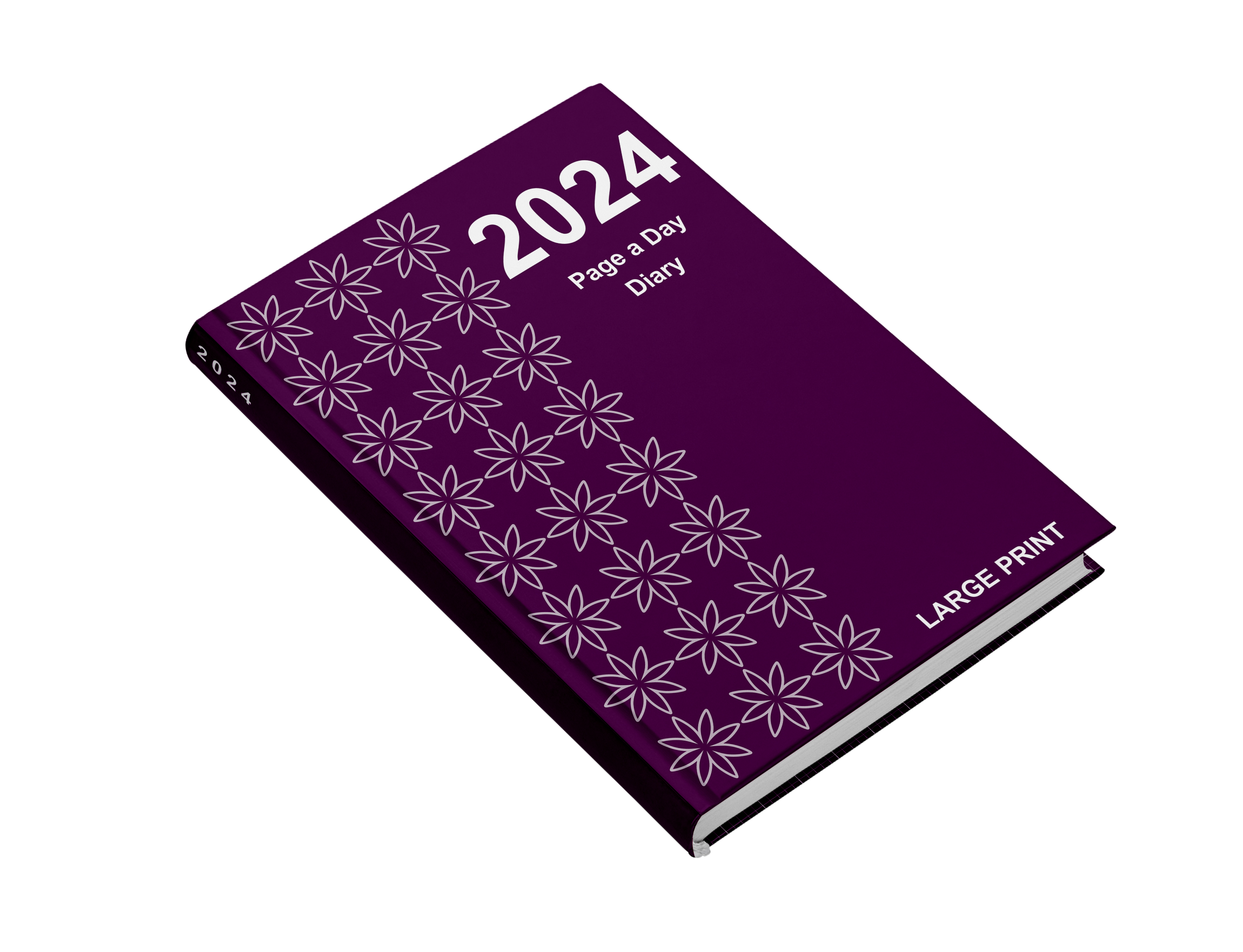 Image of 2023 Diary Paperback with Floral Red Cover