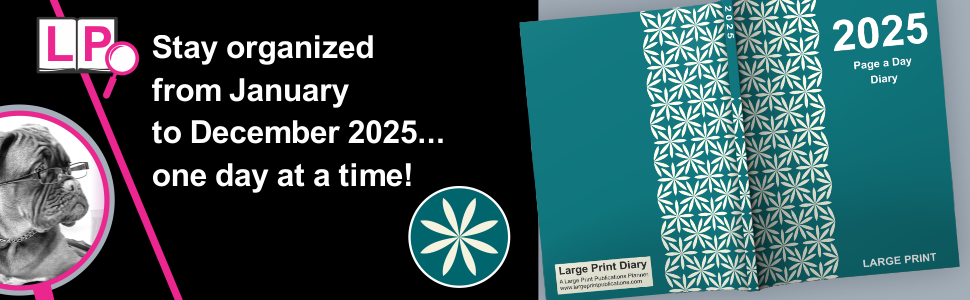 2025 large print page a day diary