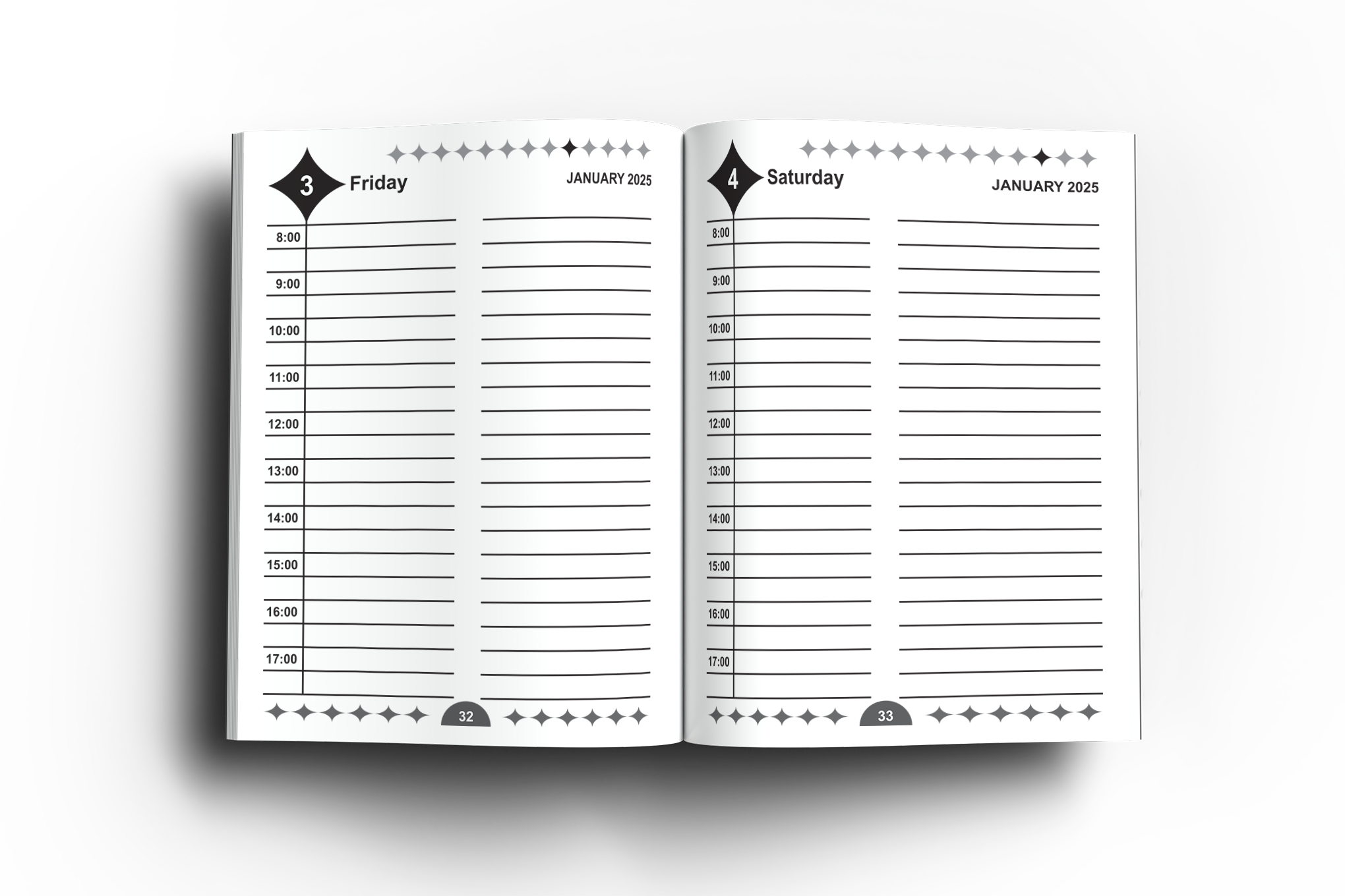 2025 large print page a day diary