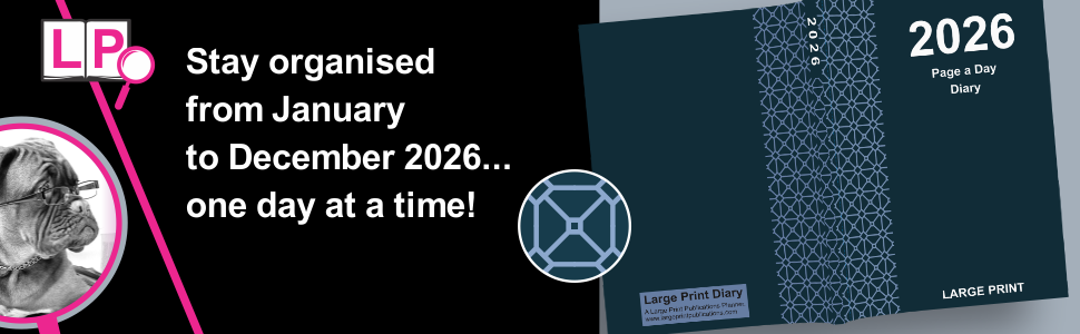 2025 large print page a day diary