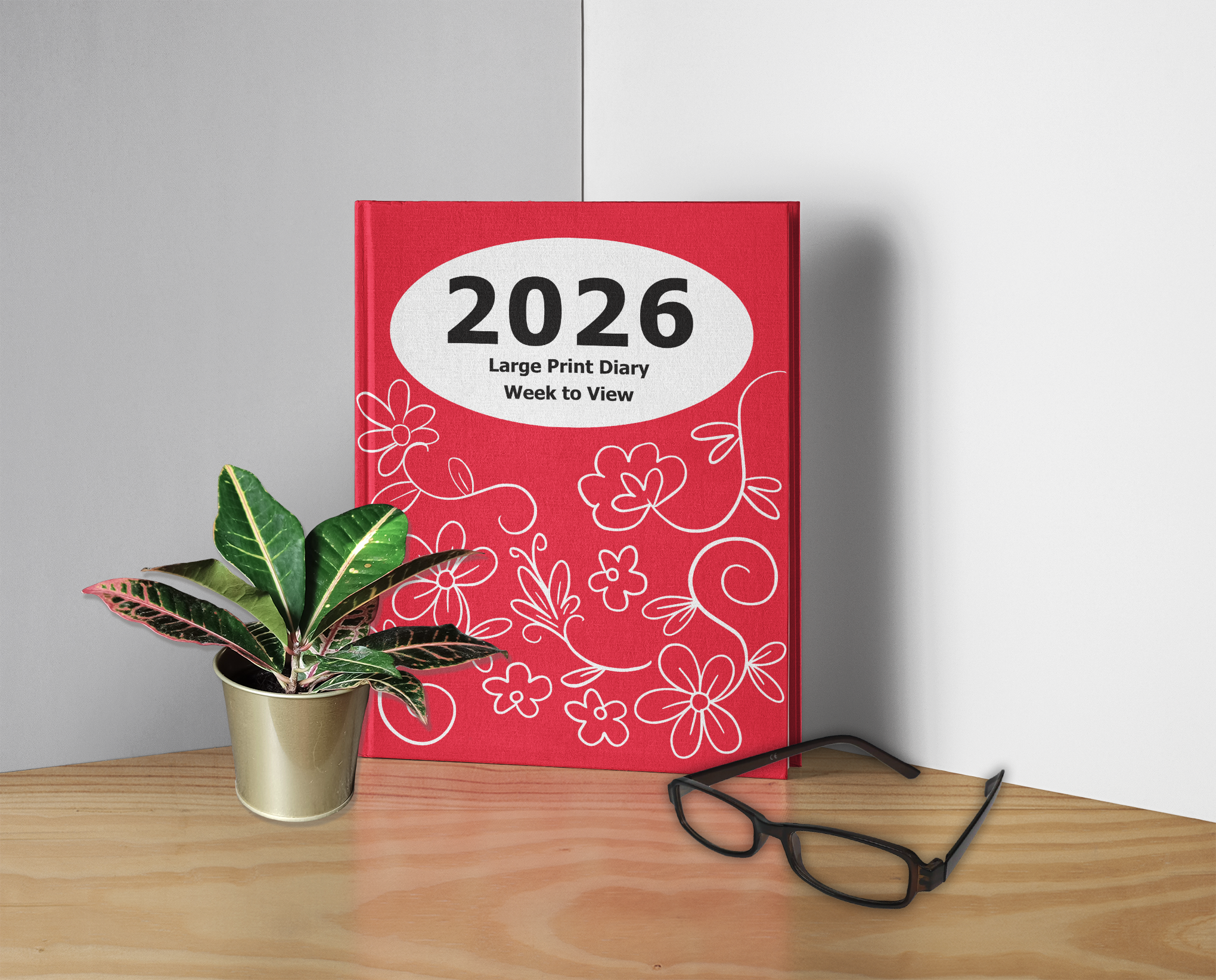 Large Print Publications 2025 Large Print Diaries mockup